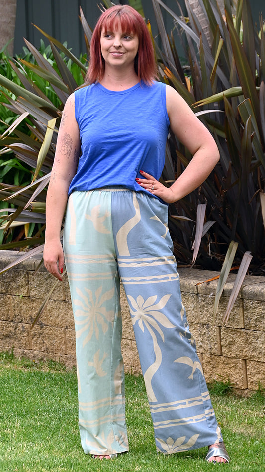 Destiny Pant - Blue/Green